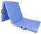 Komodo Tri Folding Yoga Mat - PVC Leather 6ft 5cm Thick Padded Floor Mats (Light Blue)