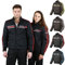 Leichte Motorradjacke mit Protektoren -Swift- Roller Motorrad Jacke Herren Sommer Winter Kurze Textil Männer Protektorenjacke Wasserdicht Winddicht - Schwarz-Rot - 2XL / XXL
