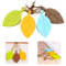 Xrten 4 Pièces Arrêts Cale de Porte, Décorative en Silicone en Forme Feuille Silicone Porte Stopper avec Lanière pour Jardin de Bureau à Domicile