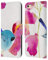 Head Case Designs Offizielle Mai Autumn Blauer Vogel Bluete Blumig Leder Brieftaschen Handyhülle Hülle Huelle kompatibel mit Apple iPhone 6 / iPhone 6s