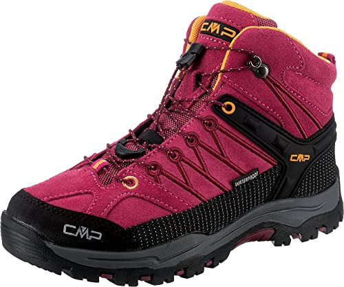 CMP Unisex Kinder Kids Rigel Mid Trekking Shoes Wp Trekking-Schuhe, Bougainvillea Goji, 33 EU
