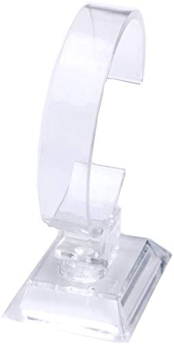 1/2 Pcs Uhrenhalter aus Kunststoff Uhrenständer 2 Größen Armband-Uhr-Ausstellungsstand-Halter für Zuhause oder Store Verwendung Transparent große und kleine Größen