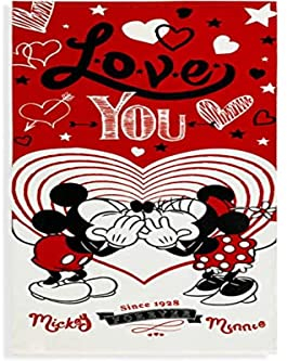 New Discount Strandtuch oder Badetuch Mickey und Minnie Love