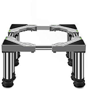 Fridge Washing Machine Base Heightening Adjustable Tumble Dryer Stand Adjustable Length/Width 45-65cm Freezer Pedestal Prevent Scratch Dent Anti Vibration Mute Shelf 4/8/12 Legs