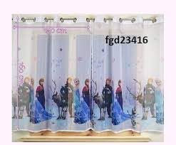 Voile-Gardine mit Ösen, Eiskönigin (Frozen), 2 x 75 cm, 250 Stück