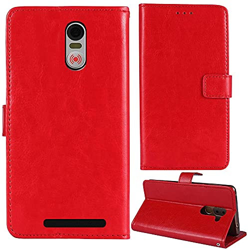 Lankashi Flip Premium Retro Business Cuir Housse Coque Étui pour Swissvoice G50 5 Cas Magnétique Téléphone Couverture Protecteur Portefeuille Cover Case Support Book Stand (Rouge)