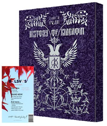 Warner Music Korea Kingdom - History of Kingdom Part Ⅲ: Ivan [Chaos ver.] Album+Pre Order Limited Folded Poster+BolsVos K-POP Webzine (20p), Decorative Stickers, Photocards