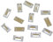 200Stk. Strasssteine zum aufnähen Glitzersteine zum annähen Baguette Set, 10x5 mm, Kristall Acrylsteine Crystal Flatback für Kleidungsstück Basteln Kleidung und Tasche Deko