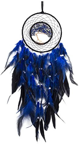 Evil Eye Dream Catchers, Blue Dreamcatcher für Schlafzimmer Home Decor Hängende Ornament, Evil Eye Wandkunst Traumfänger Wand Boho-Dekor, Evil Eye Dream Catchers Glücksgeschenke für die Familie