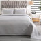 Qucover Tagesdecke Polyester Vintage Muster Ultraschall genäht (Hellgrau, 180x240cm+50x75*1)