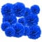 GAKA FAVOR 12er Seidenpapier Pompons Set,marineblau Tissue Hängedekoration Papier Pompoms Deko für Hochzeit,Taufe,Geburtstag,Kommunion,Nationalfeiertag Party Deko