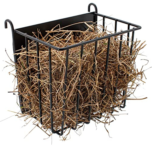 Guinea Pig Hay Feeder，Rabbit Hay Feeder with Heavy-Duty Metal Frame Hay Holder，for Bunny, Guinea Pigs,Chinchillas-6.9x4.7x6.6 inch