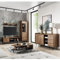 Lomadox Wohnzimmer Möbel Set im Retro Look in Eiche Nb., Wohnwand inkl. Couchtisch und Sideboard