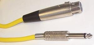 6M Lead - XLR to 1/4 Jack/Yellow, HDMI Cables, Qty X 1 | G113F