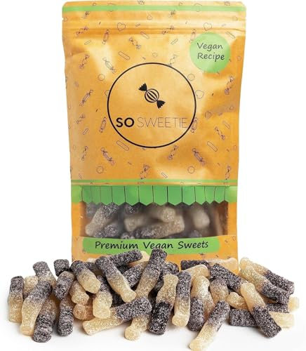 SoSweetie VEGAN Fizzy Cola Bottles in a resealable pouch Pick and Mix Sweets for kids | Cola Sweets