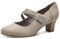 Jana Damen Pumps mit Riemen Mary Jane Vegan, Braun (Stone), 40 EU