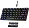 Newmen GM840 Clavier Gaming sans Fil Mini,Clavier Mécanique 60% Blanc et Gris USB/Bluetooth/2.4Ghz,Clavier Gamer Mecanique RGB Rétroéclairé échangeable à Chaud pour PC/Mac/Win(Gateron Jaune)