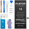 FLSTOR Battery for iPhone 13, Replacement Battery Pack for iPhone 13 Model: A2482, A2631, A2633, A2634, A2635 with Repair Tool Kit & User Instruction