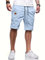 Tansozer Pantaloncini Uomo Pantaloncini Bermuda Uomo Pantaloni Corti Estivi Uomo Pantaloncini Casual Cotone Uomo Leggero Traspirante Pantaloncini Cargo da Uomo Chino Shorts con Tasche Blu Cielo S