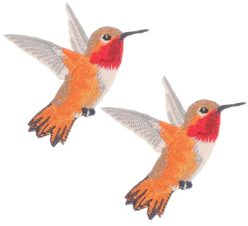 DIYEAH 2stücke Vogel Patches Aufbügeln Symmetrische Applikationen Für Kleidung Dekoration Flicken Shirts Kissen Vorhänge Handgefertigte Bastelarbeiten