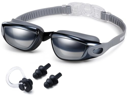 Dizokizo Lunette Piscine Enfant Adulte Protection UV, Ajustables Facilement, Anti-Buée – pour Hommes, Femmes, Jeunes et Enfants