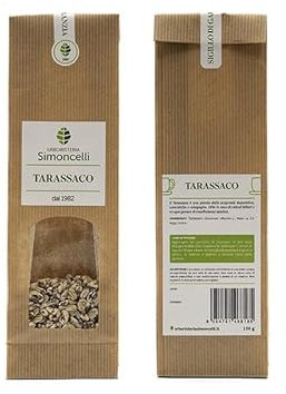 Tisana Tarassaco 100 grammi - Erboristeria Simoncelli - Infuso Depurativo con Tarassaco per la Salute del Fegato e la Funzionalità Digestiva