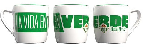 CyP Brands- Betis, Taza, Desayunos, Cerámica, Menaje, Tazas Originales, Color Verde, Producto Oficial