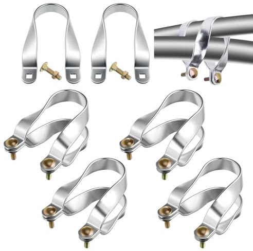 Bexdug Greenhouse Pipe Connector | Aluminium Connectors for Greenhouse Purlin Bracket | Pipe Connector Bracket Clamps for Greenhouse Purlin, Garden Hoop, Greenhouse Frame