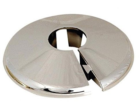 ODSUPPLIES Chrome PVC Pipe Collar - 10mm (Pack of 2)