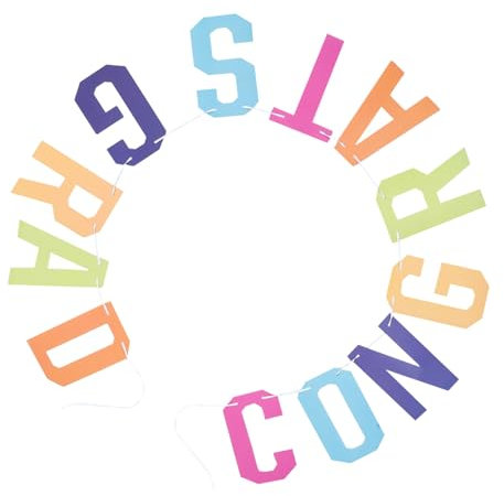 STOBOK Elegantes Abschlussbanner „congrats Class of 2025“ Dekorationen Für Abschlussfeiern