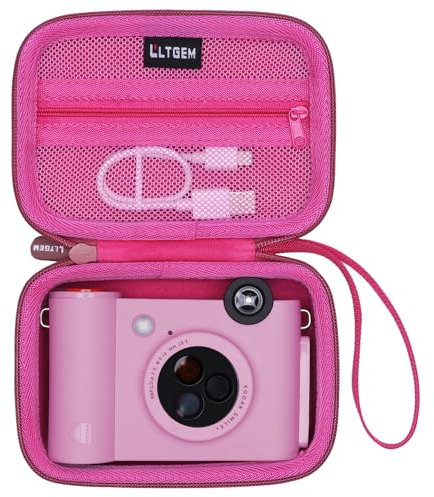 LTGEM Schutzhülle kompatibel mit Kodak Smile+ 2-in-1 Digital-Sofortdruckkamera, Fuchsia (nur Hülle)
