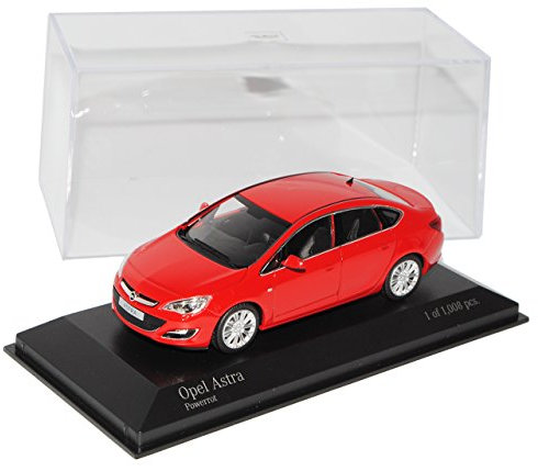 Generisch Opel Astra J Limousine Rot Ab 2012 1/43 Minichamps Modell Auto