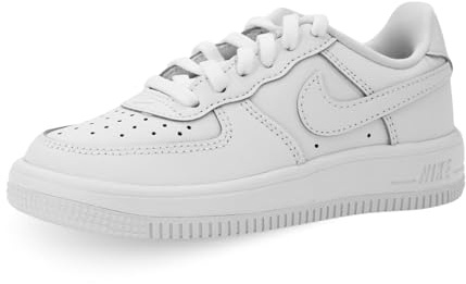 Nike Kids Force 1 Low Lace (Ps) Shoes, White/White/White/White, 2