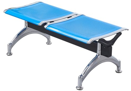 2-sits Väntrumsbänk, Kontorsgäststolar och Receptionsstolar, Väntrumsmöbler Utan Ryggstöd för Kontor, Flygplatsklinik, Sjukhus, Bank(Blue)
