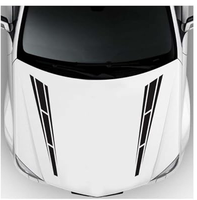 BUVBRJDR Auto Motorhaube Aufkleber, für Toyota Hilux 2000-2024 Wasserdichtes Vinyl Auto Aufkleber Stickers Auto Streifen Karosserie Dekorative Aufkleber