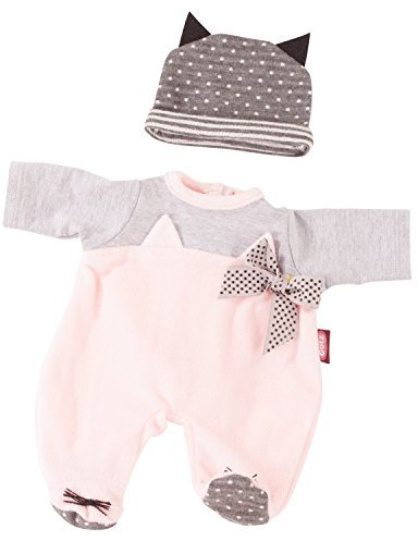 Götz 3402838 Kombination Cosy Cat - Puppenbekleidung Gr. M - 2-teiliges Bekleidungs- und Zubehörset für Babypuppen von 42 - 46 cm