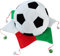dressforfun 302054 - Fußball Fan Hut Mexiko, Kopfbedeckung in Fußballform, ideal für Fußballveranstaltungen und Mottopartys