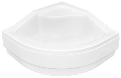 VBChome Acryl-Duschwanne 80 x 80 x 15 cm Viertelkreis Oliver I mit Schürze tief R55 Sitz + Ablaufgarnitur AP50 Eckduschwanne