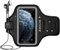 iPhone 16 Pro Max, 15 Pro Max, 16 Plus Armband, JEMACHE Gym Sport Workout Running Arm Band Holder for iPhone 16/15/14/13/12/11 Pro Max, 16/15/14 Plus (Black)