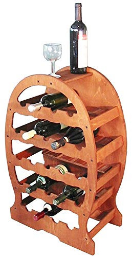 Cantinetta Porta Bottiglie Vino 23 Posti In Legno Naturale Portabottiglie Cantina Forma Botte Casa Bar Ristorante