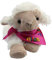 Wärmetiere mit Namen am Halstuch Wärmekissen mit Namen für Babys Kleinkinder Rapskissen mit Namen Körnerkissen Personalisiertes Kissen zum wärmen (70_Schaf_Schrift_bunt)