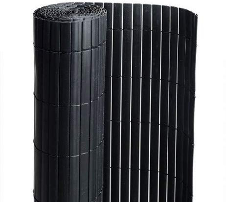 Atout Loisir Canisse en PVC Noir - 90% d'occultation, Long 12 m, Hauteur 1 m
