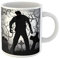 Awowee Taza de café con diseño de monstruo de Halloween, árbol zombi lápidas y cementerio de la luna, taza de té de cerámica de 325 ml, el mejor regalo o recuerdo para familiares, amigos y compañeros