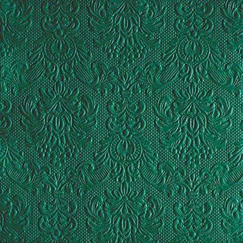 Ambiente - Servietten - Elegance Dark Mint - dunkel Mint- geprägt - 33x33-15 Stück -