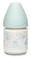 Suavinex - Biberón de cristal para tetina redonda (120 ml, 1 unidad, 306649)