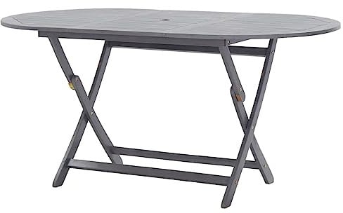 vidaXL Akazienholz Massiv Gartentisch Klappbar Esstisch Klapptisch Terrassentisch Holztisch Gartenmöbel Tisch Terrasse Garten 160x85x75cm