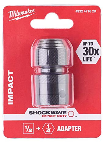 Milwaukee 48034410 1/2 Vierkantantrieb auf 1/4 Female ShockWave Bit Adapter