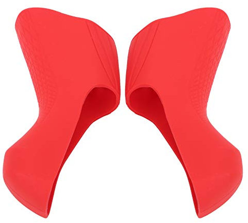 Couvercle de poignée de Guidon de vélo capots de Levier de Frein de vélo manettes de Vitesse de vélo de Route Couverture en Silicone pour R7000 R8000(Rouge)