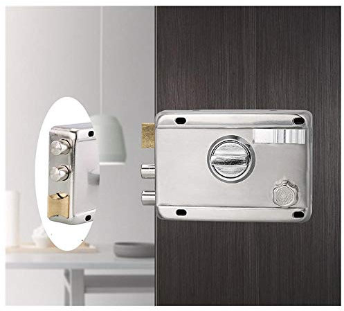 Serratura esterna antifurto in acciaio inossidabile, serratura della porta vecchio stile-Acciaio inossidabile * bordo tagliato a destra