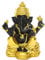 Angoily Hindu Figur Gold Schwarz Herr Elefant- Figur Tisch Buddhistischen Gott Ganesh Ganpati Zum Sammeln Kunst Abbildung Home Office Tabelle Dispay Elefanten Statue